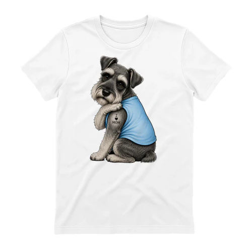 Schnauzer I Love Mom Tattoo