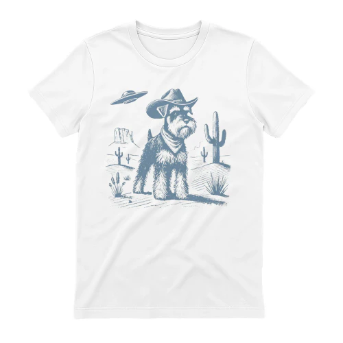 Schnauzer Alien Cowboy
