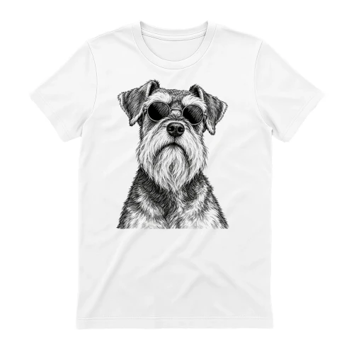 Stoic Schnauzer in Round Sunglasses