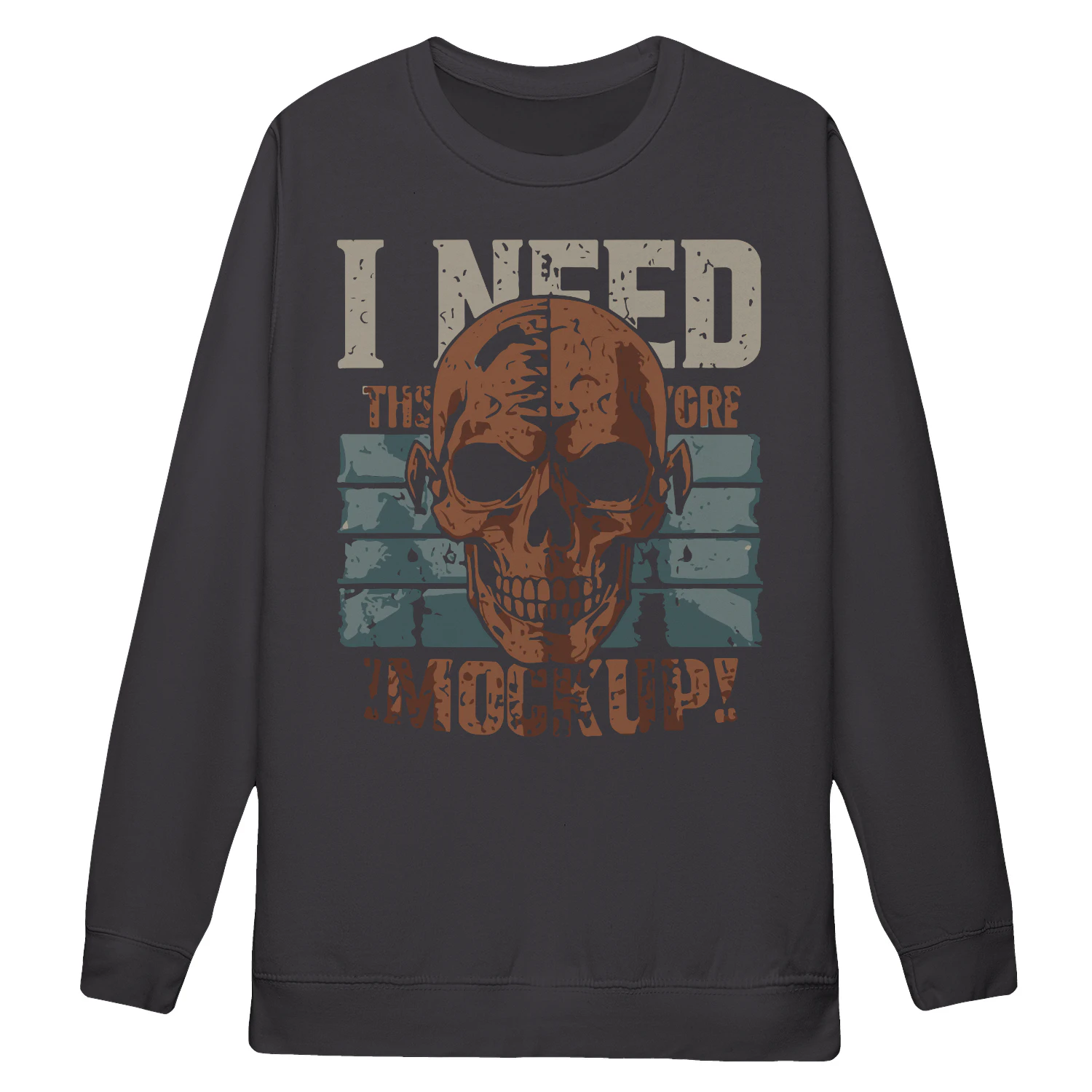 I Need Makeup Vintage Skull Sweatshirt