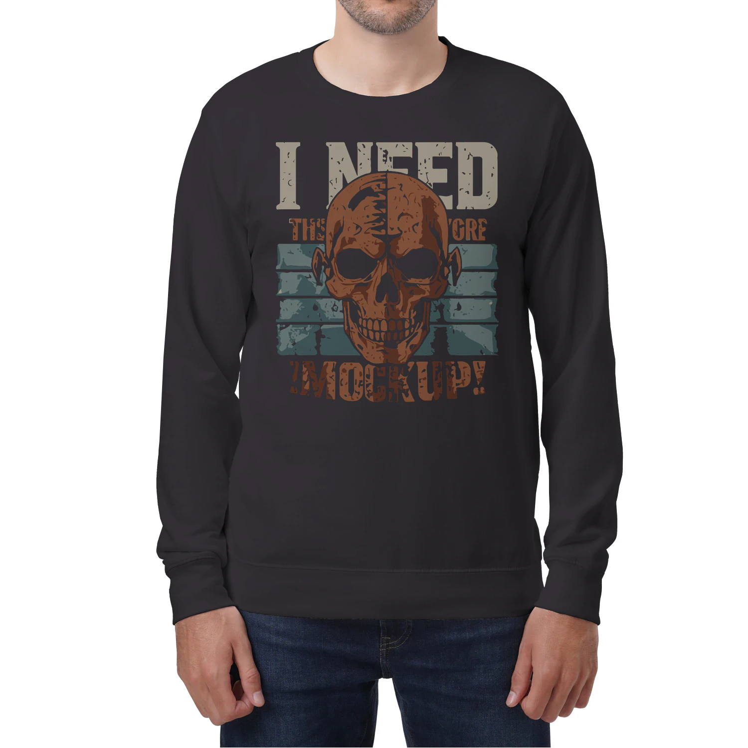 I Need Makeup Vintage Skull Sweatshirt