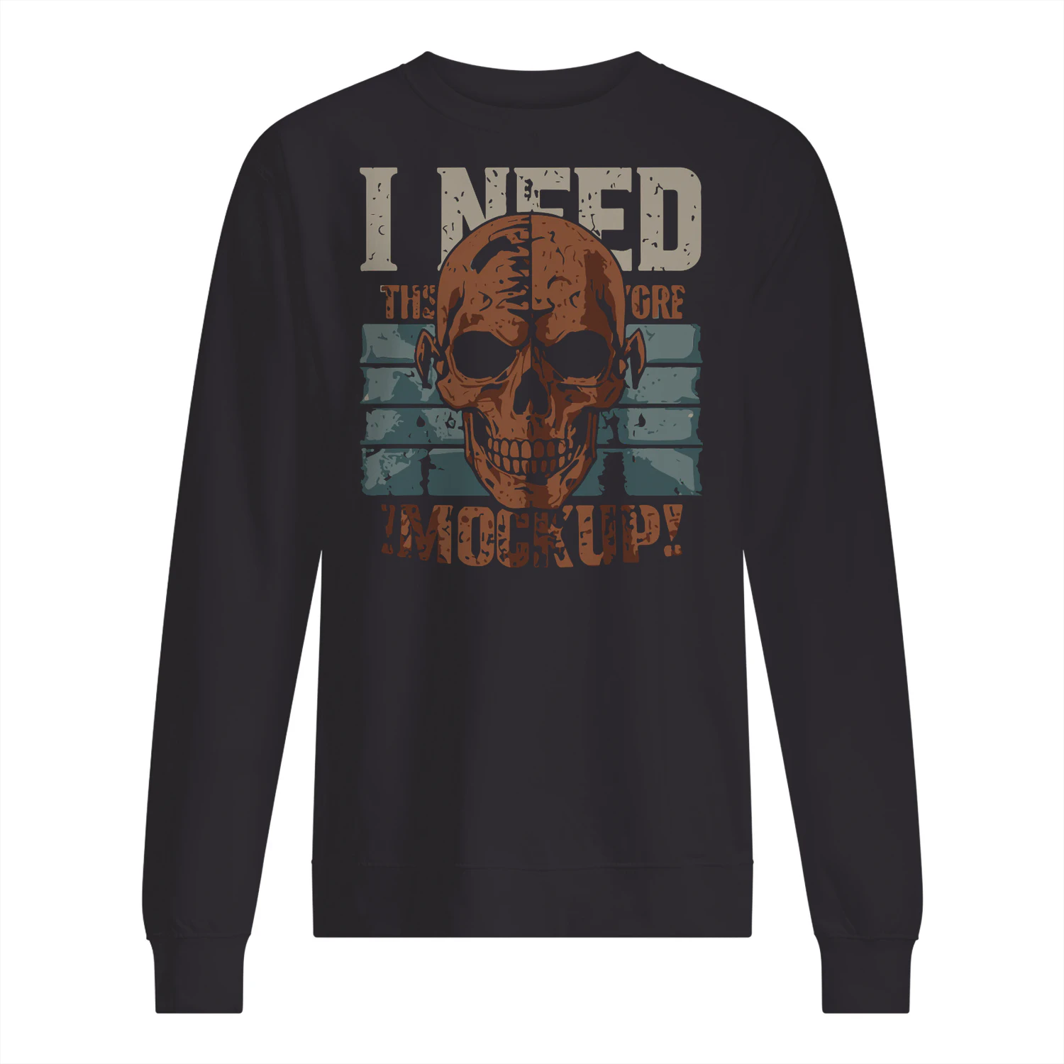 I Need Makeup Vintage Skull Sweatshirt