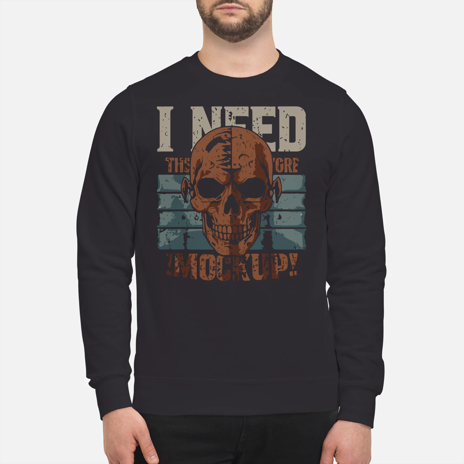 I Need Makeup Vintage Skull Sweatshirt
