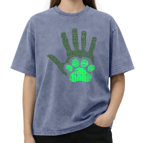 Paw Print Hand Word Cloud COLLECTION