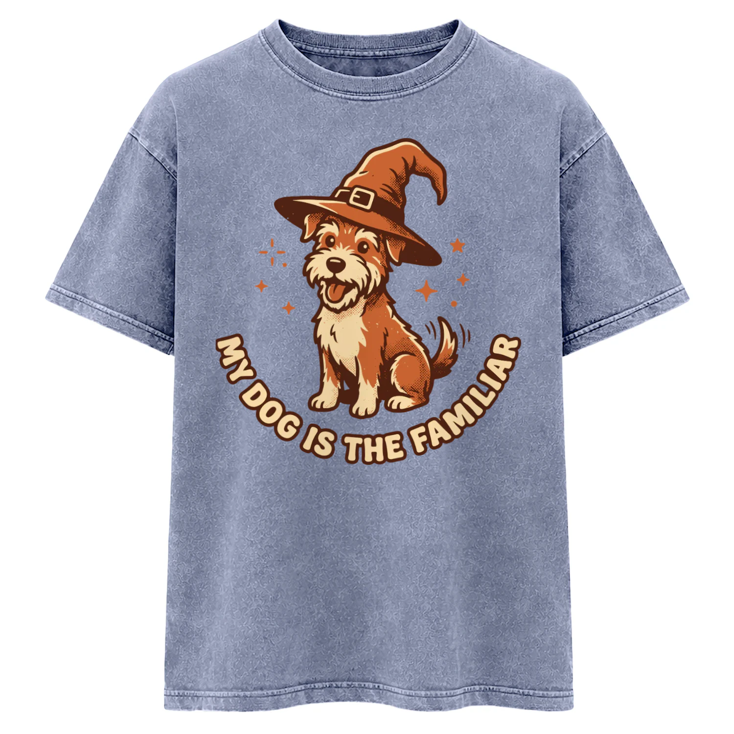 MY DOG IS THE FAMILIER-Witch Hat Dog Halloween Design