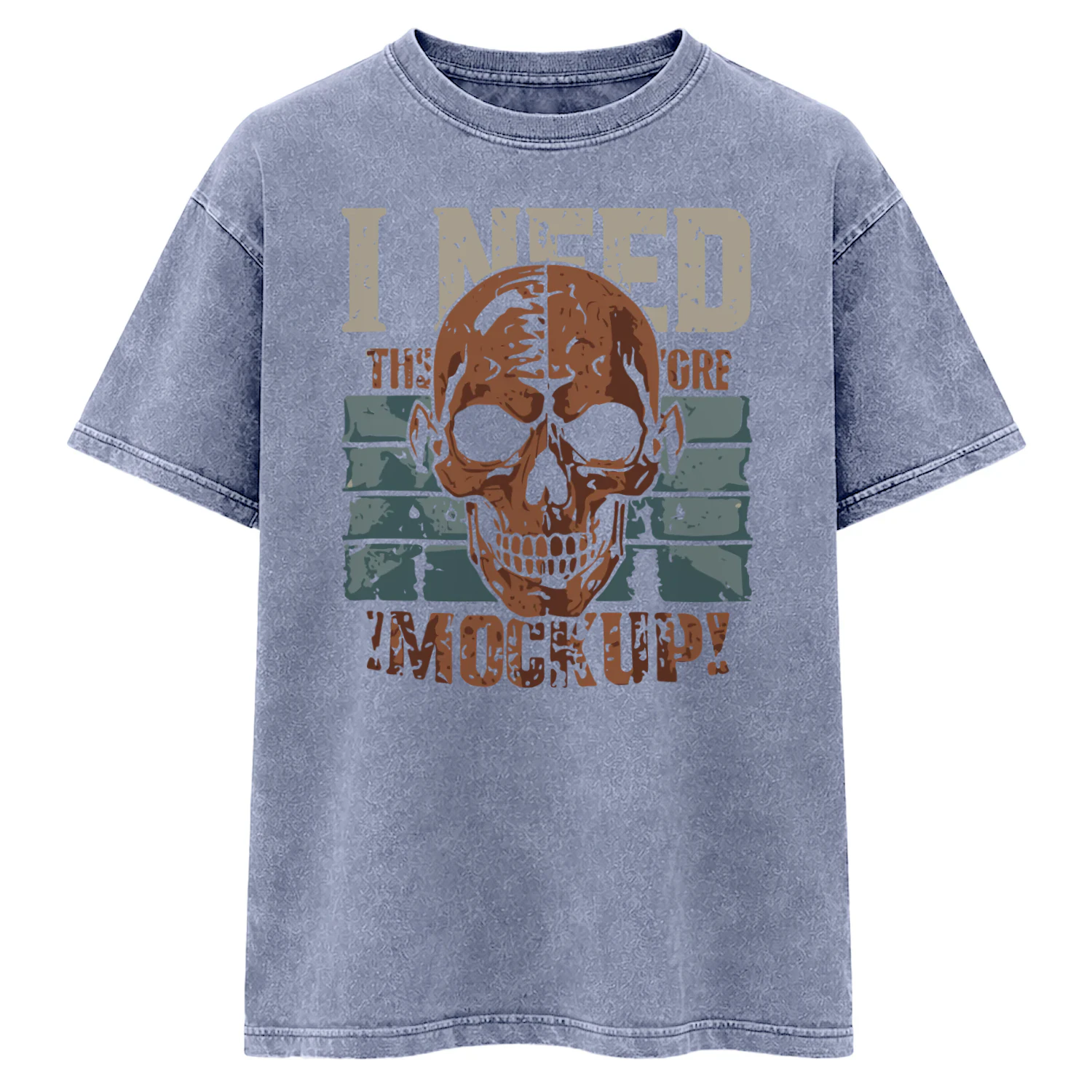 Vintage Skull Graphic Design – Retro Distressed Streetwear Print