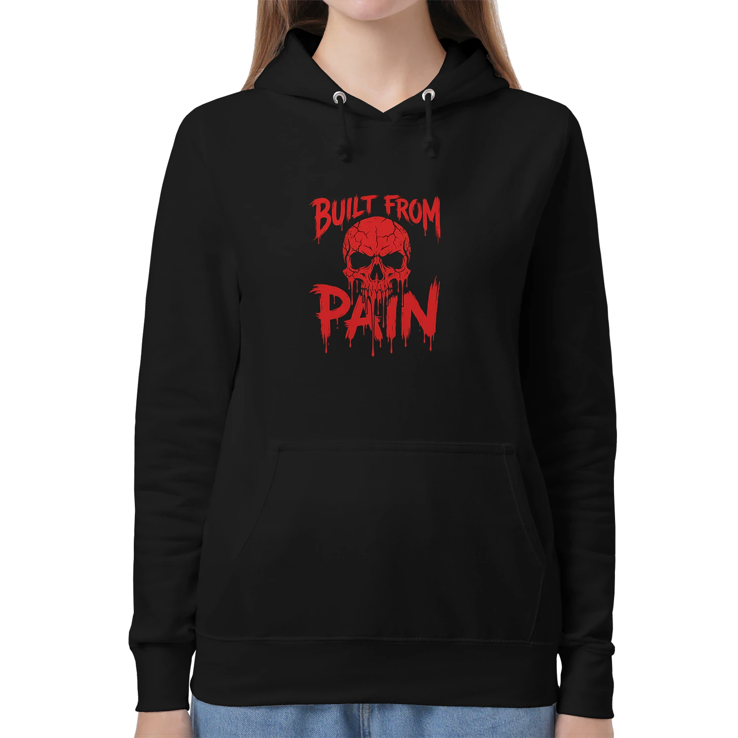 Built From Pain Skull Hoodie