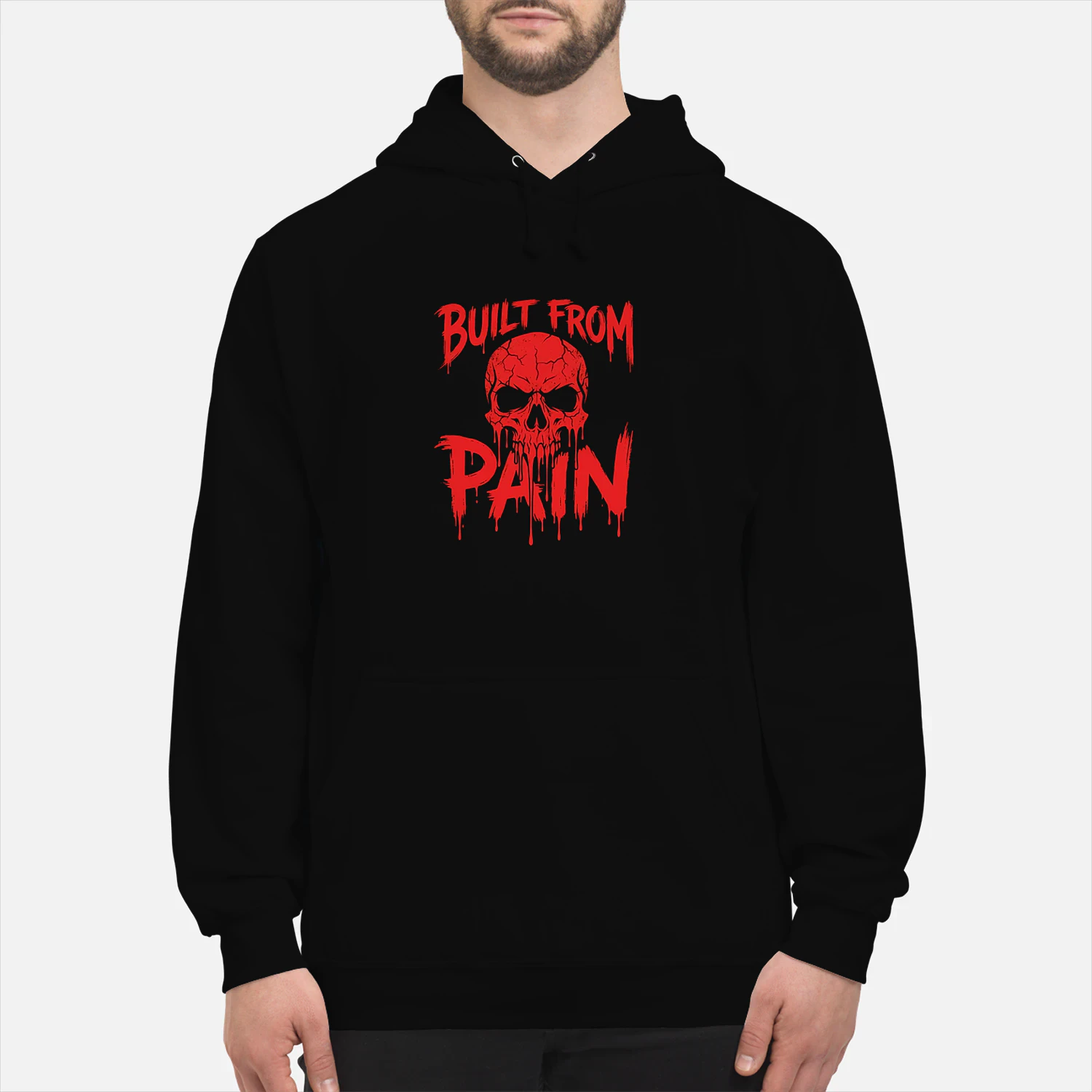 Built From Pain Skull Hoodie