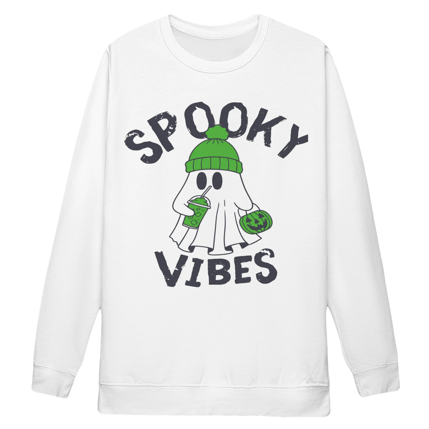 Spooky Vibes Ghost Sweatshirt
