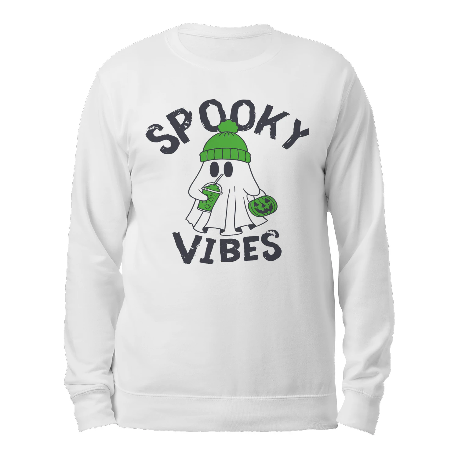 Spooky Vibes Ghost Sweatshirt