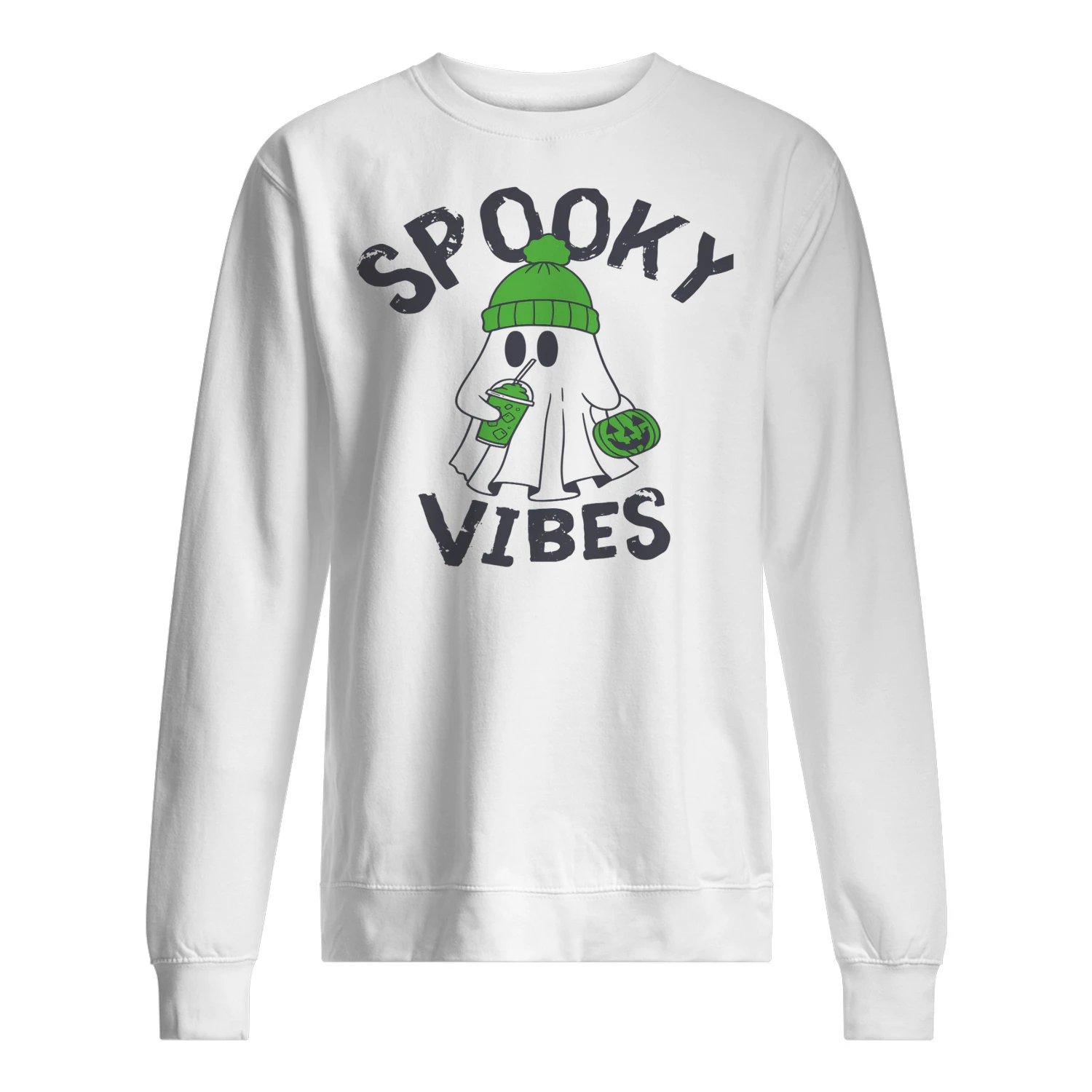 Spooky Vibes Ghost Sweatshirt