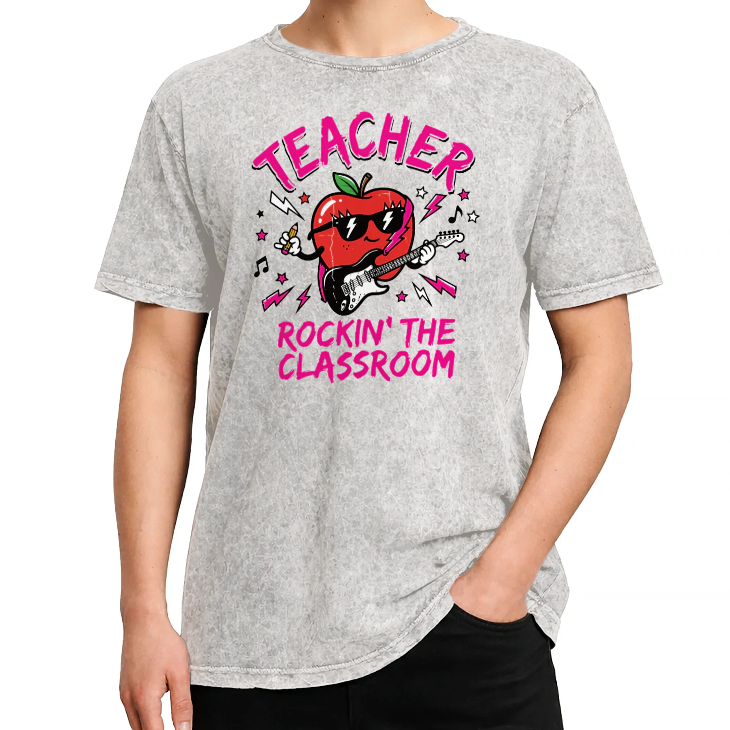 TEACHER ROCK IN CLASSROOM