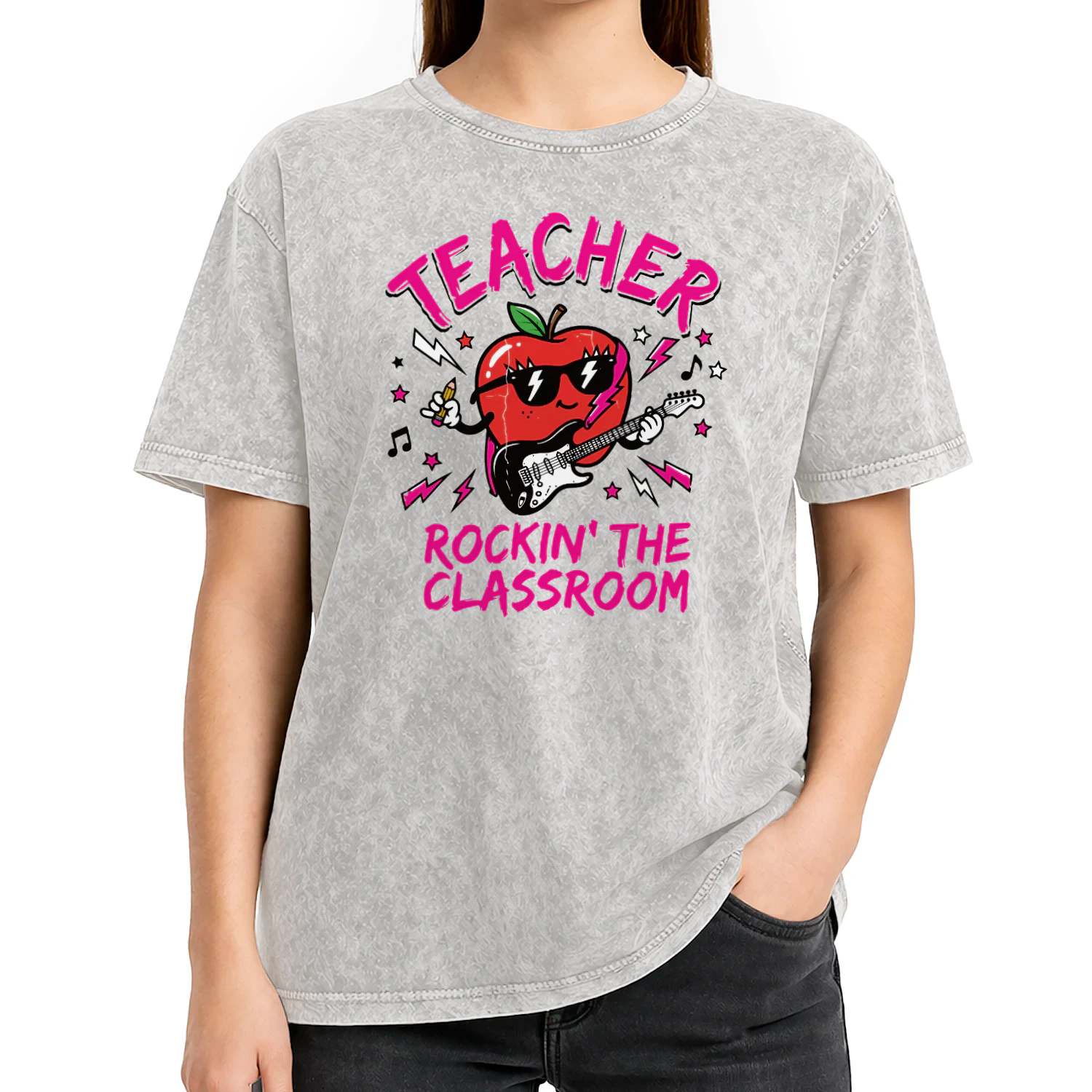 TEACHER ROCK IN CLASSROOM