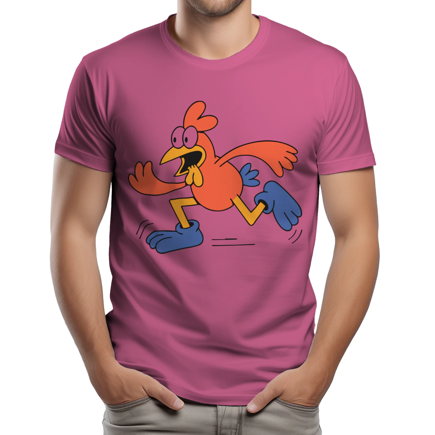 Funny Running Rooster