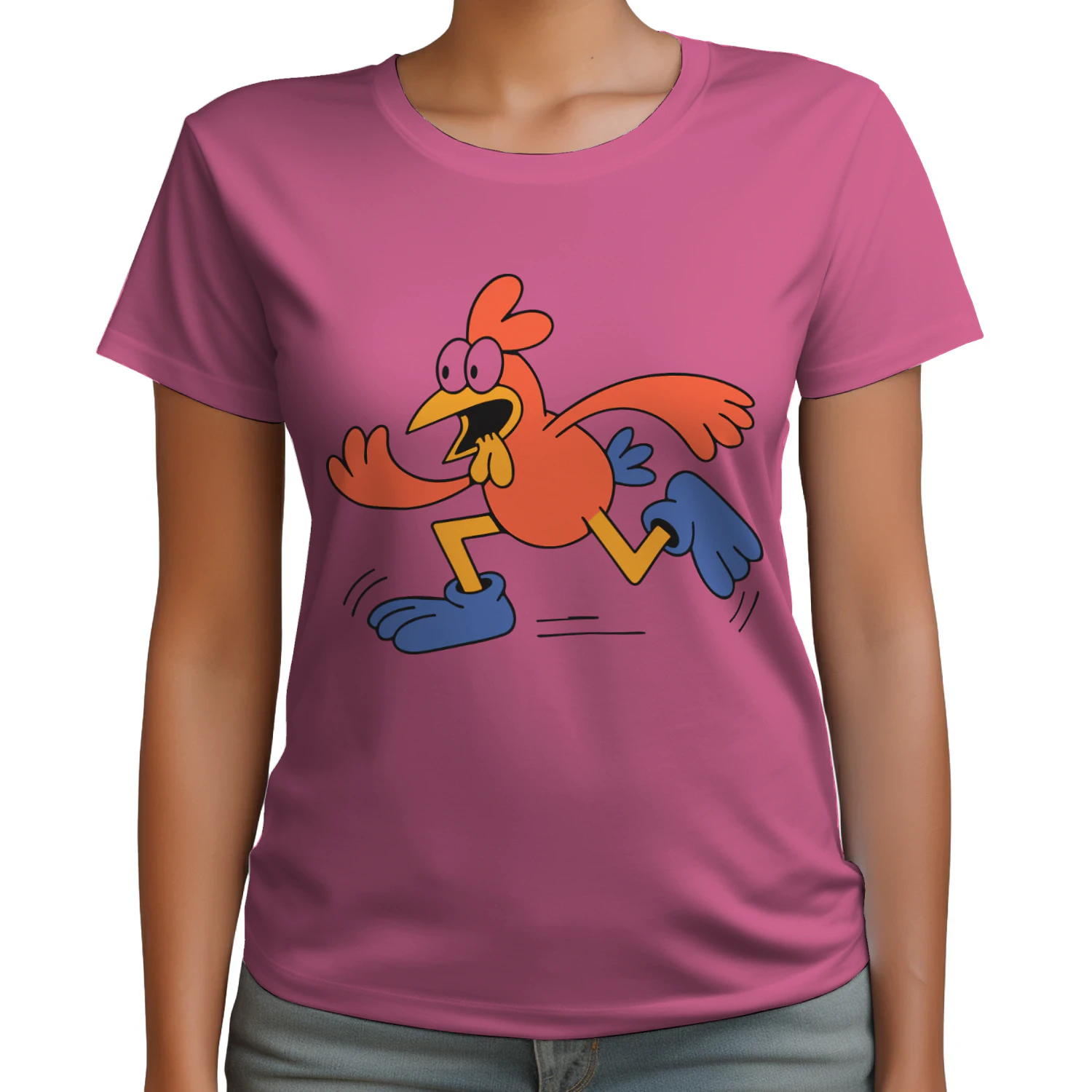 Funny Running Rooster