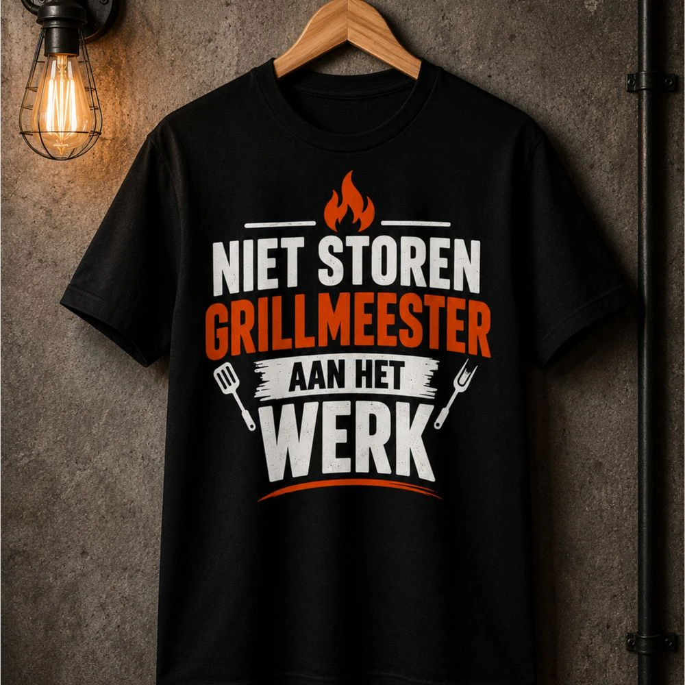 Niet Storen – Grillmeester Aan Het Werk | Grappig BBQ T-Shirt