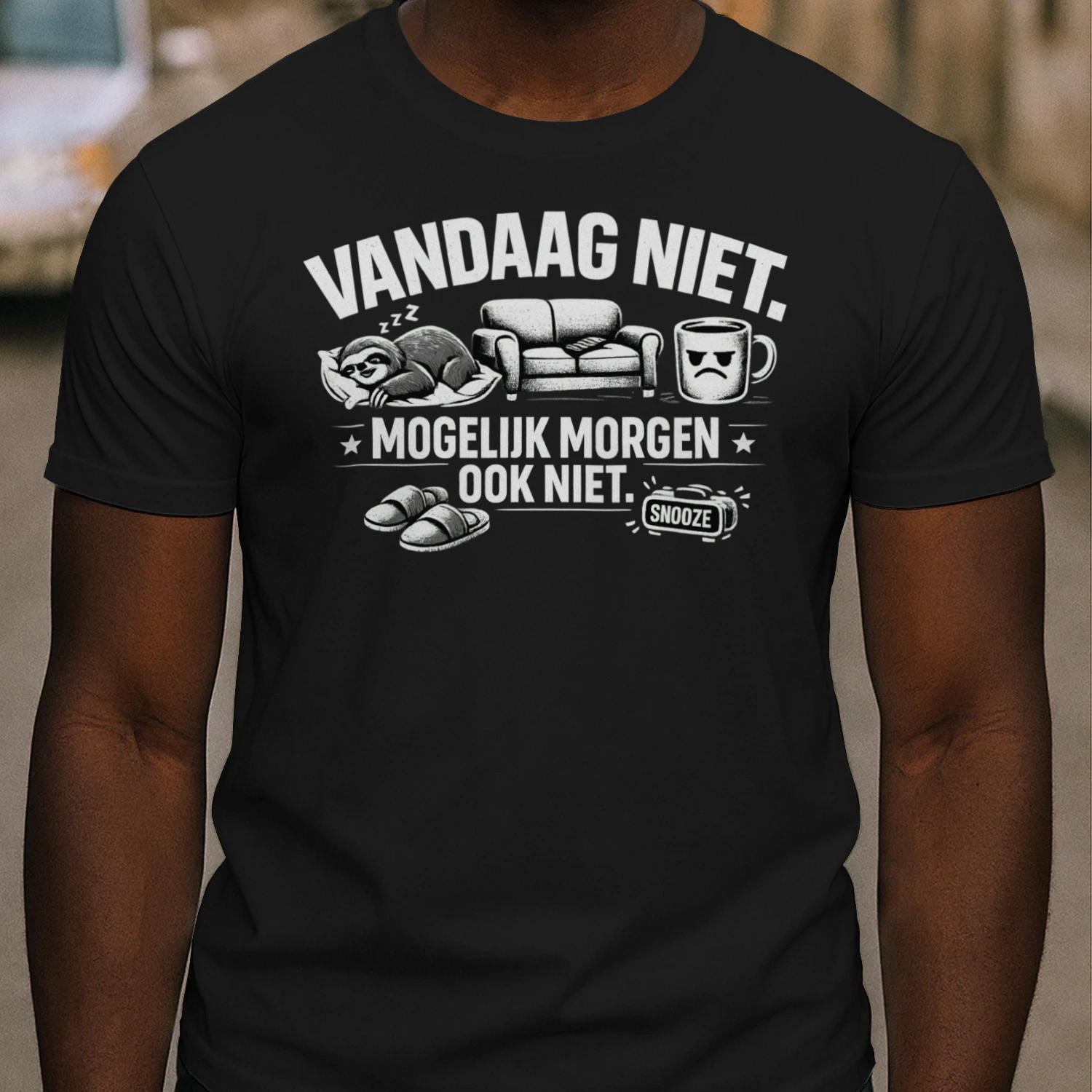 Vandaag Niet. Mogelijk Morgen Ook Niet. | Grappig Nederlands Luiheid T-Shirt