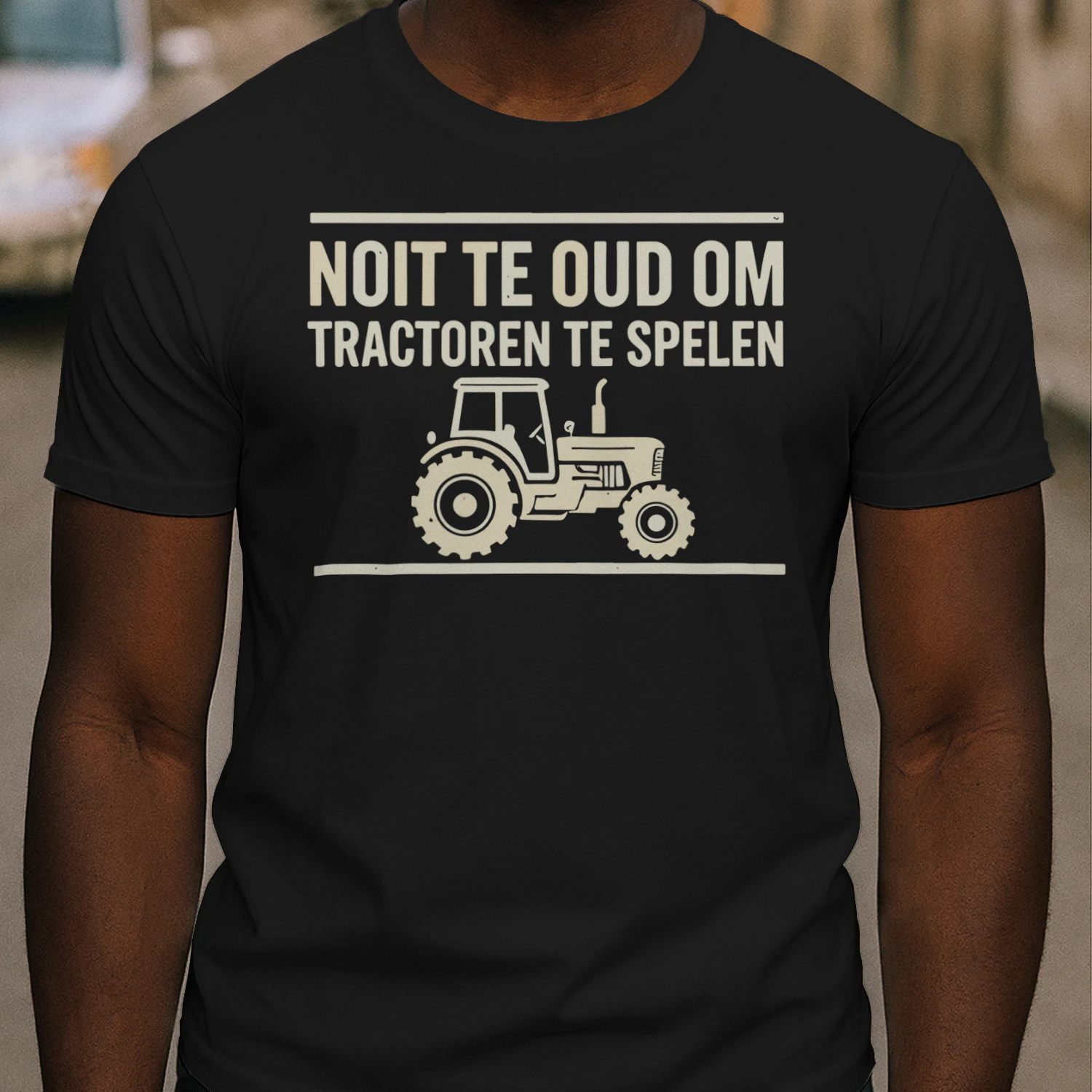 Nooit Te Oud Om Met Tractoren Te Spelen – Grappig Tractor T-Shirt voor Boeren