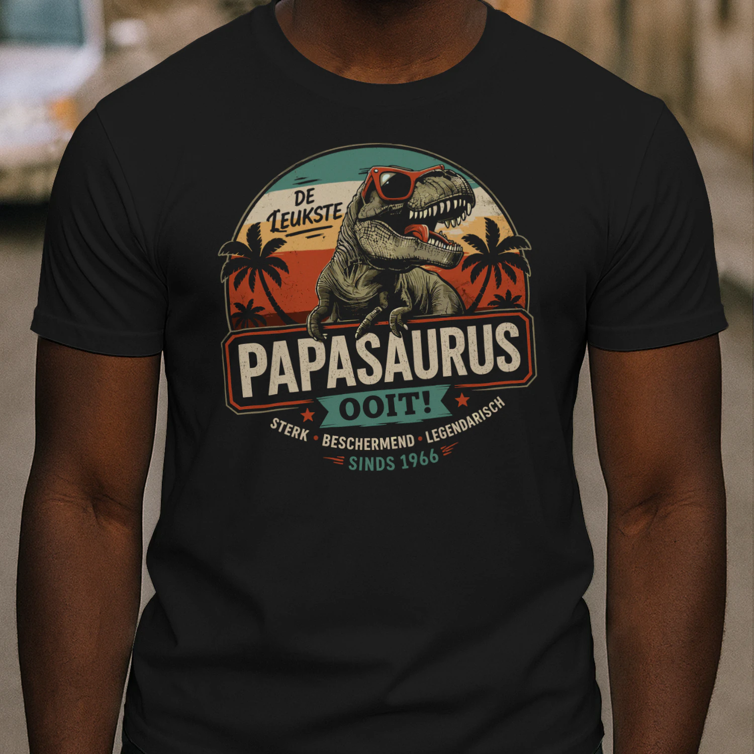 Papasaurus T-Shirt – Grappig Cadeau Voor Papa