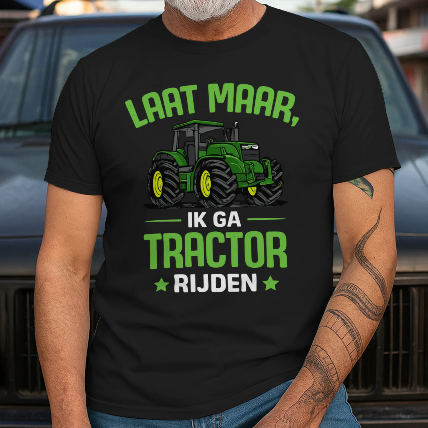 Laat Maar, Ik Ga Tractor Rijden – Grappig Tractor T-Shirt voor Boeren & Tractorliefhebbers
