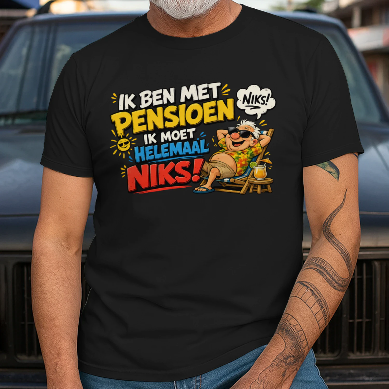 Ik Ben Met Pensioen – Ik Moet Helemaal Niks! | Grappig Pensioen T-Shirt
