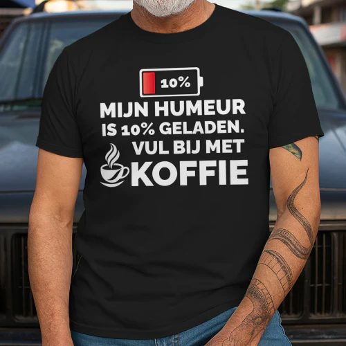 Mijn Humeur Is 10% Geladen – Koffie