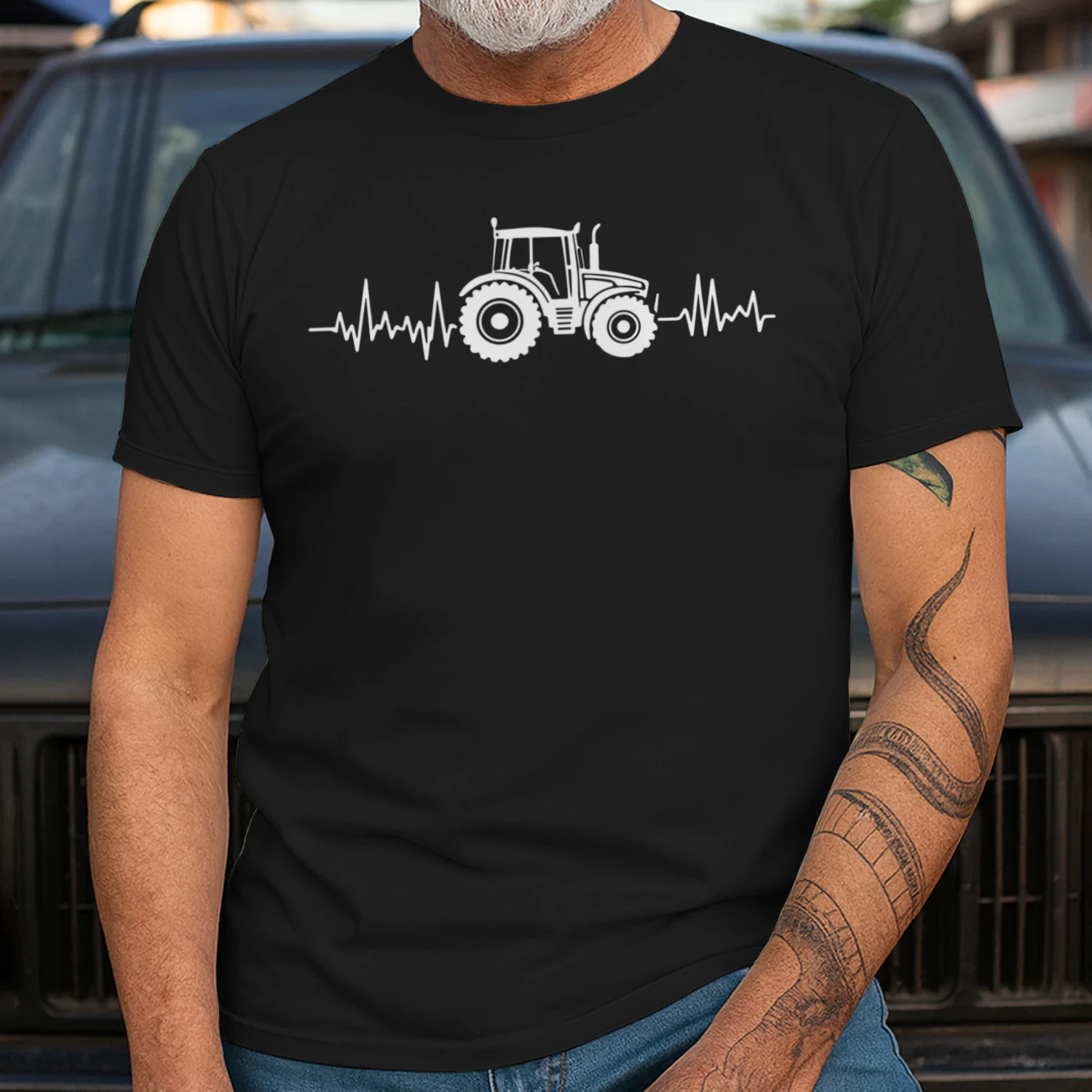 Tractor Hartslag T-Shirt – Perfect voor Tractorliefhebbers en Boeren