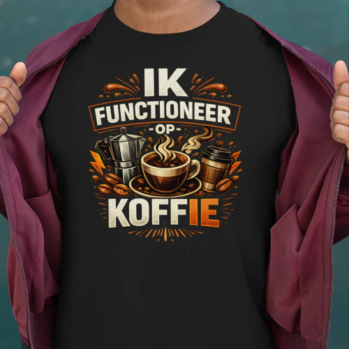 IK FUNCTIONEER OP KOFFIE