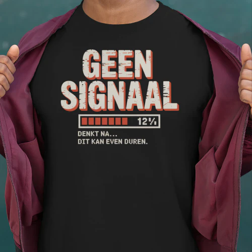 GEEN SIGNAAL: DENKT NA