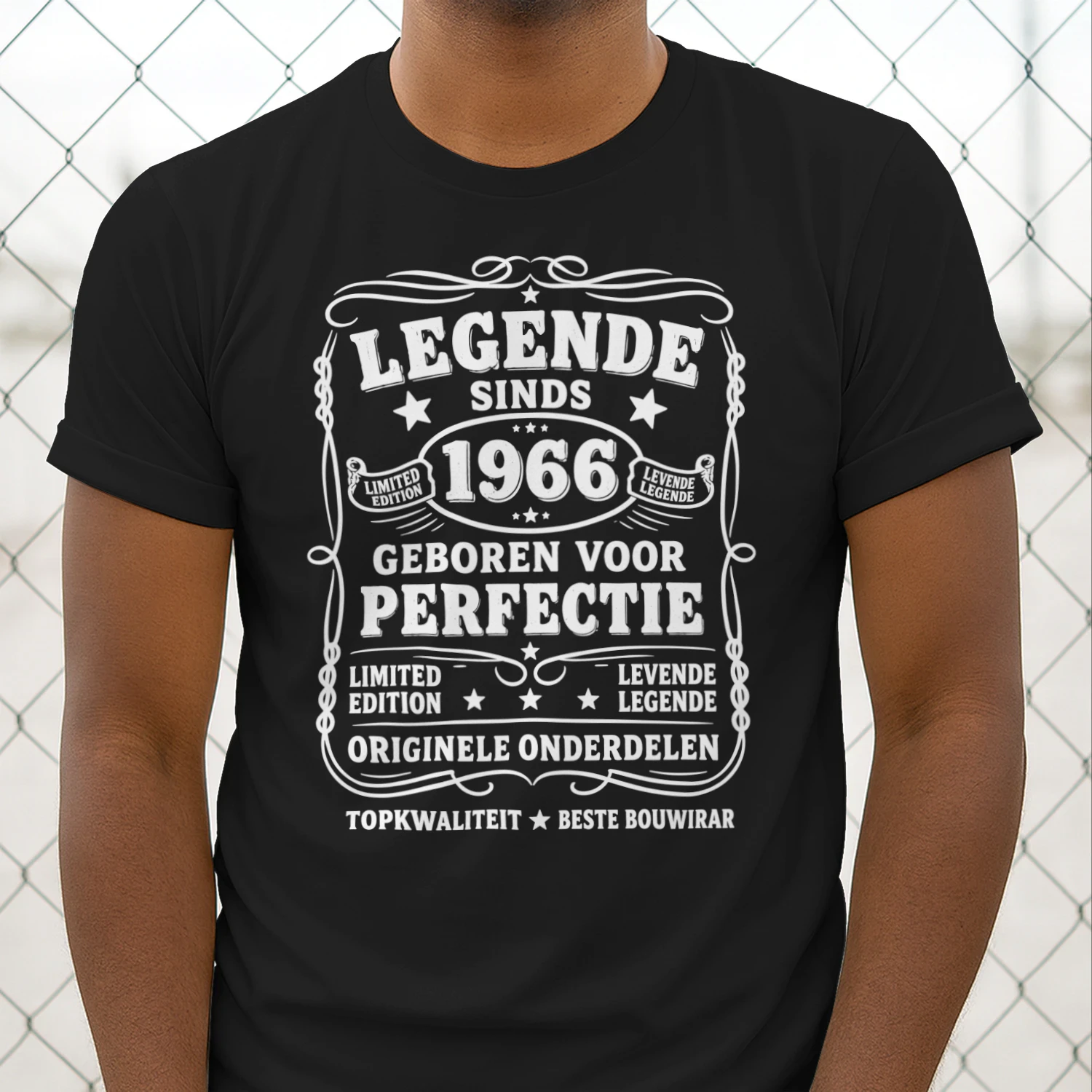 Legende Sinds 1966 – Geboren Voor Perfectie | Verjaardag T-Shirt voor Mannen & Vrouwen