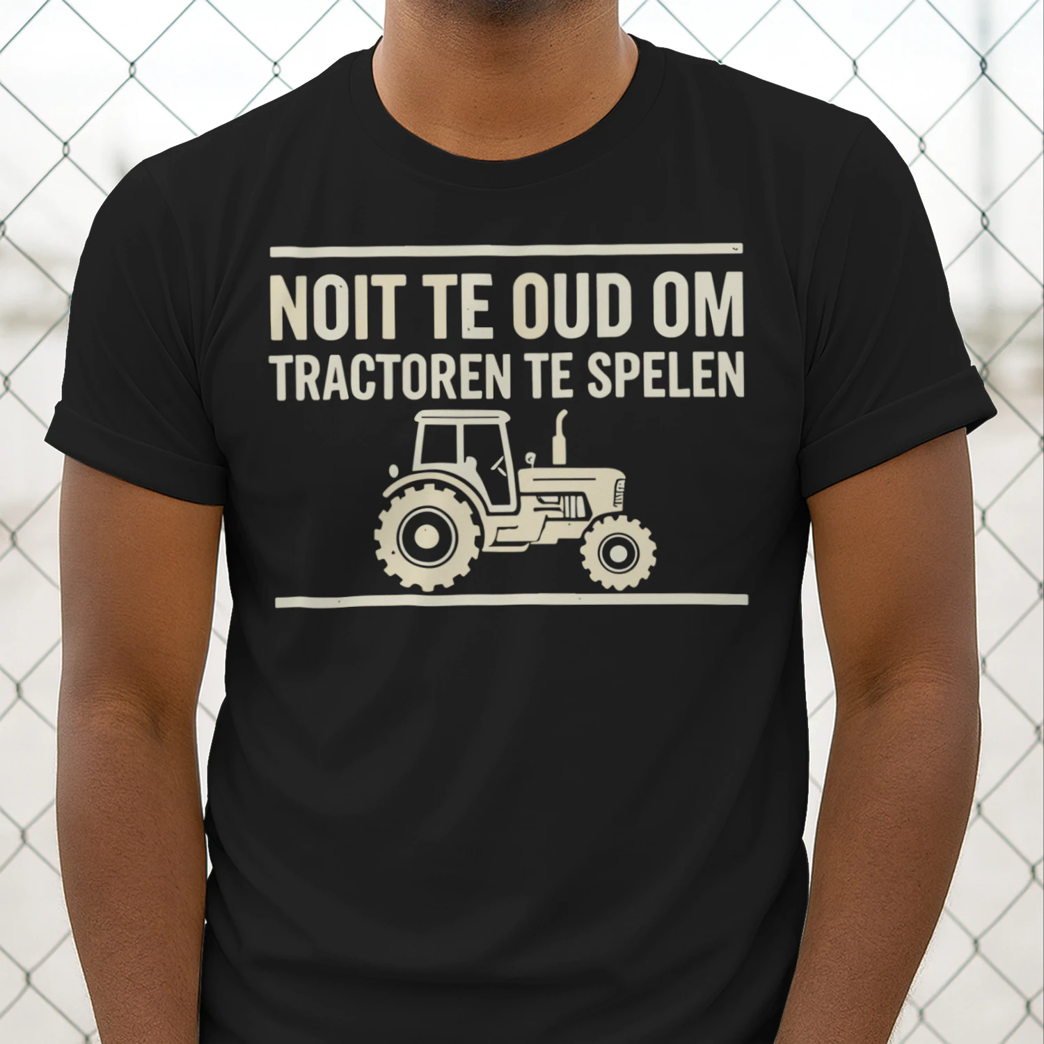 Nooit Te Oud Om Met Tractoren Te Spelen – Grappig Tractor T-Shirt voor Boeren