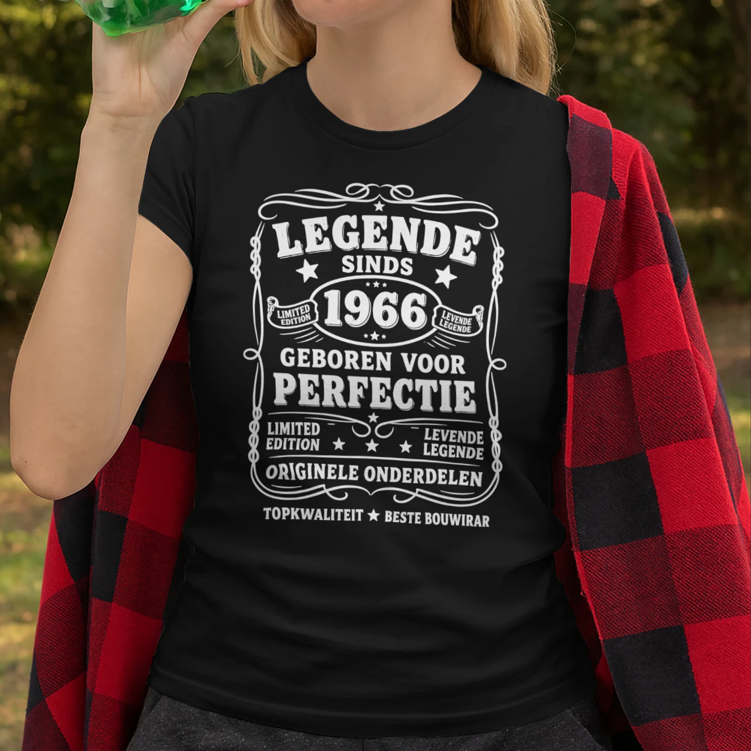 Legende Sinds 1966 – Geboren Voor Perfectie | Verjaardag T-Shirt voor Mannen & Vrouwen