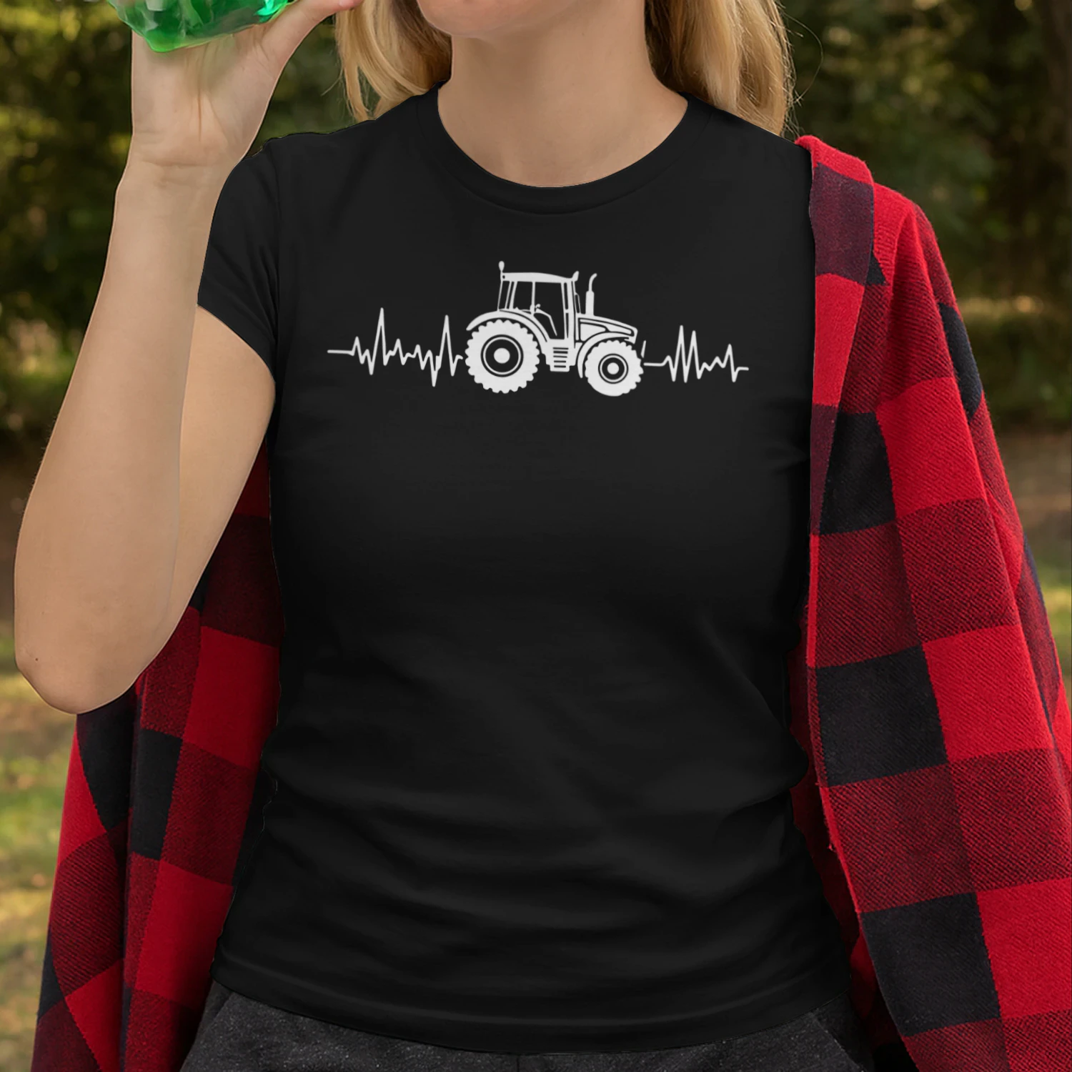 Tractor Hartslag T-Shirt – Perfect voor Tractorliefhebbers en Boeren