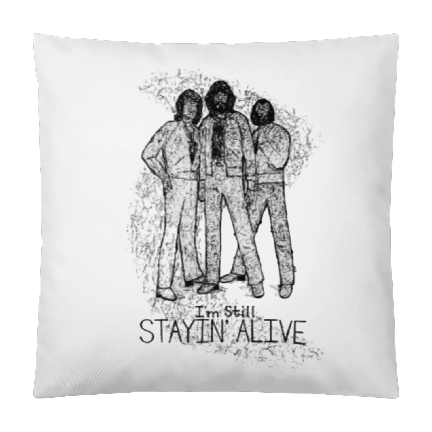  Stayin' Alive Square Polyester Cushion