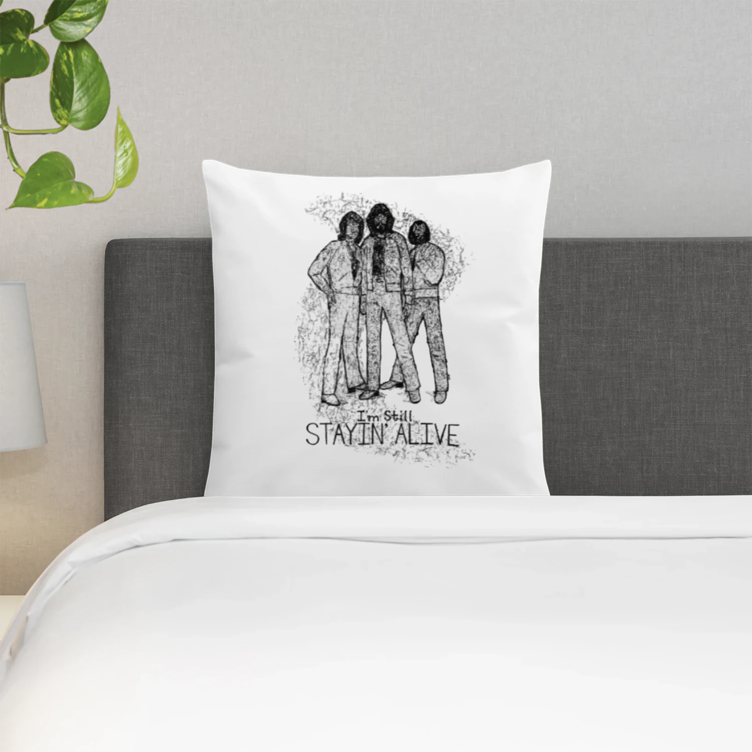  Stayin' Alive Square Polyester Cushion