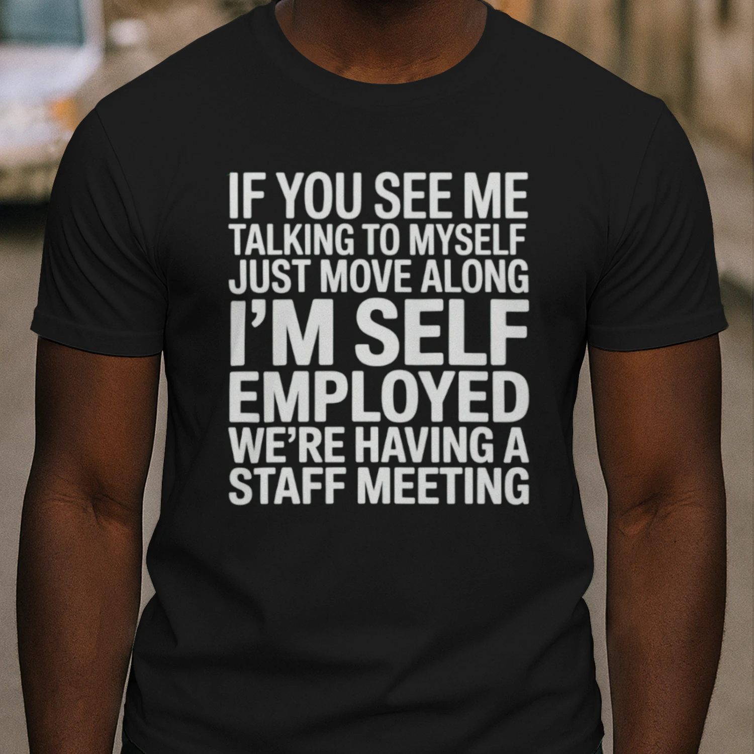 If You See Me Talking To Myself Just Move Along Classic Unisex T-shirt