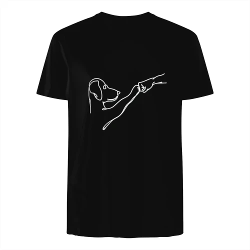 Dog Lover T-Shirt – Minimal Line Art | Best Friend Design