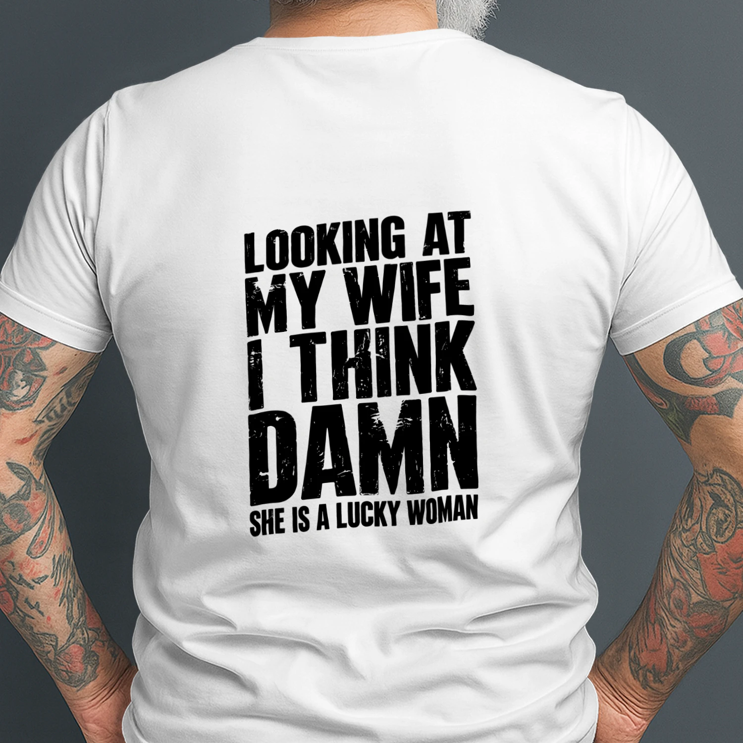 My Wife Is a Lucky Woman – Funny Husband T-Shirt