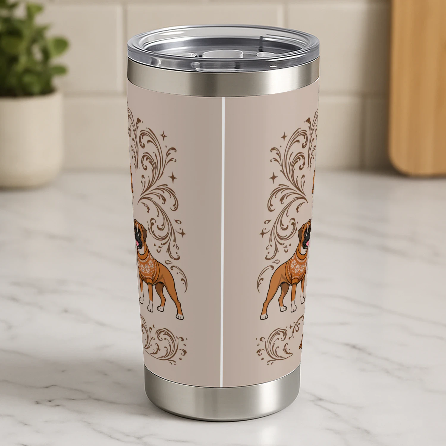 Boxer Dog Coca-Cola Tumbler