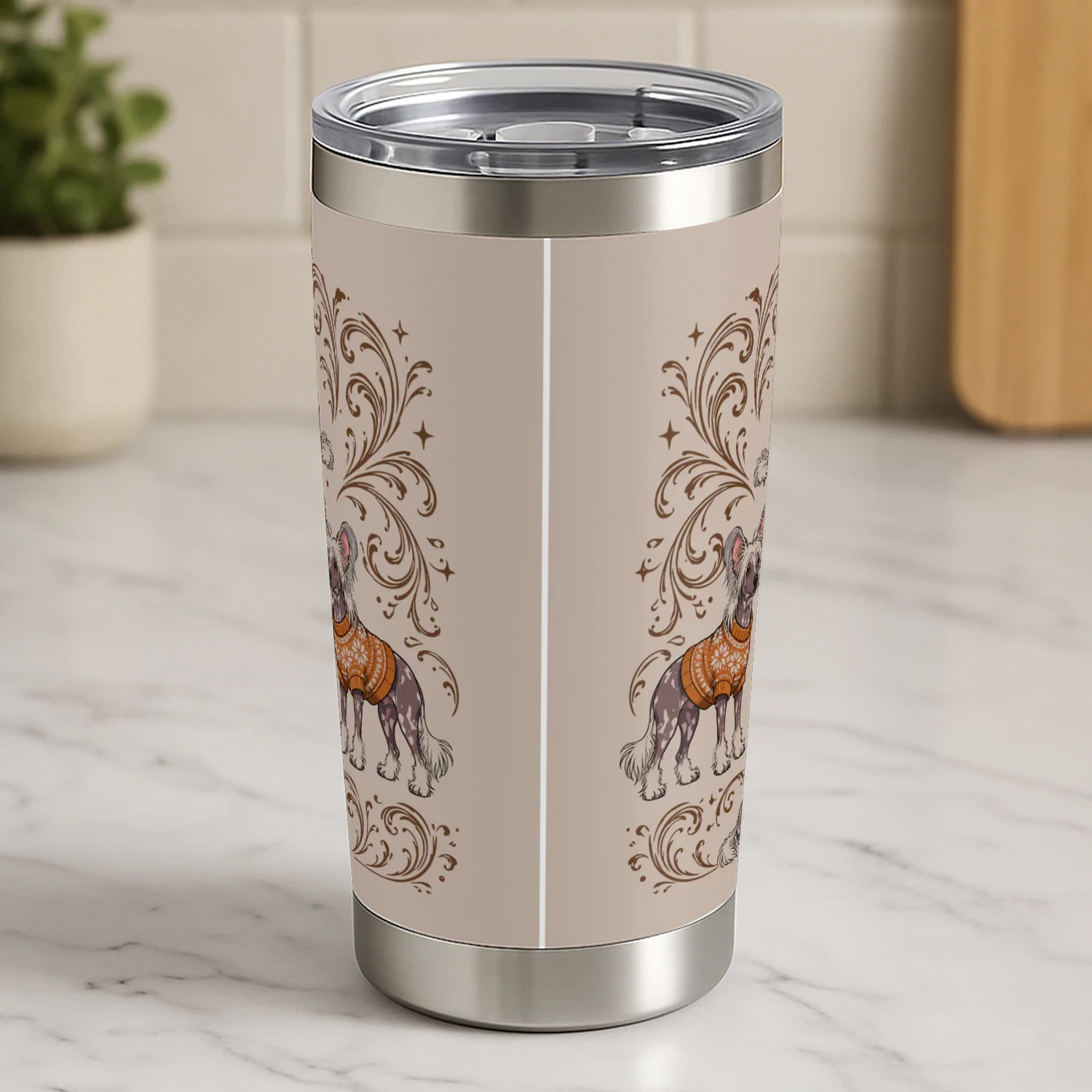 Chinese Crested Coca-Cola Tumbler