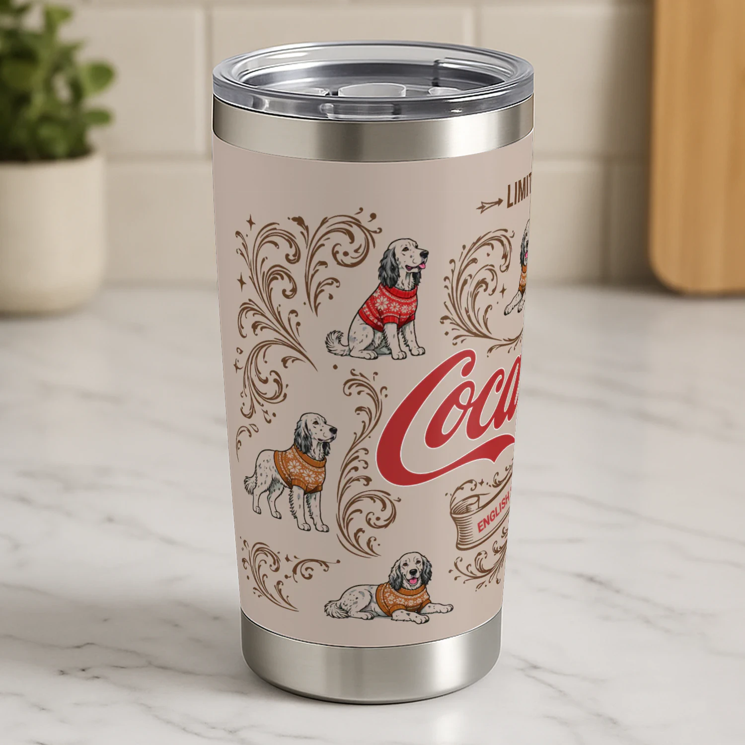 English Setter Coca-Cola Tumbler