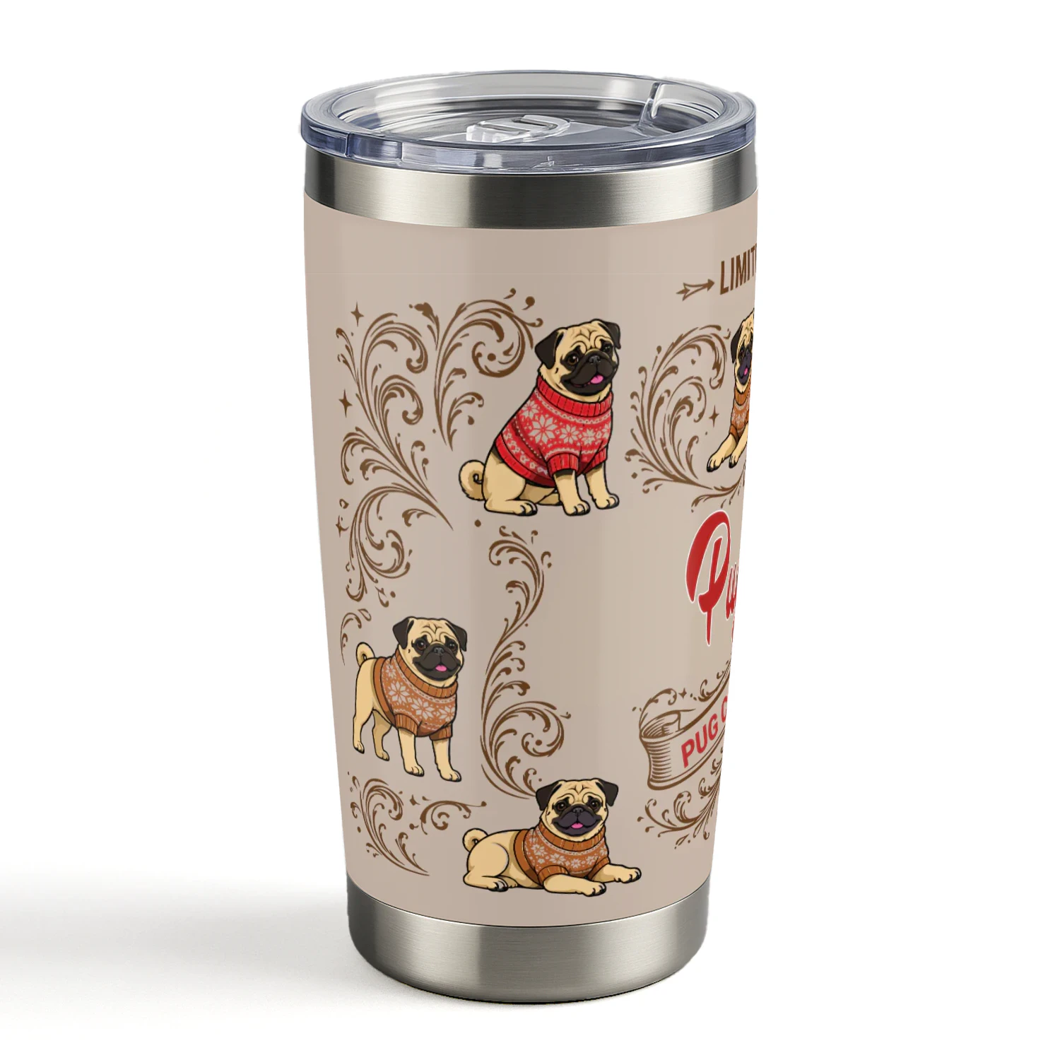 Pug -Cola Tumbler-01
