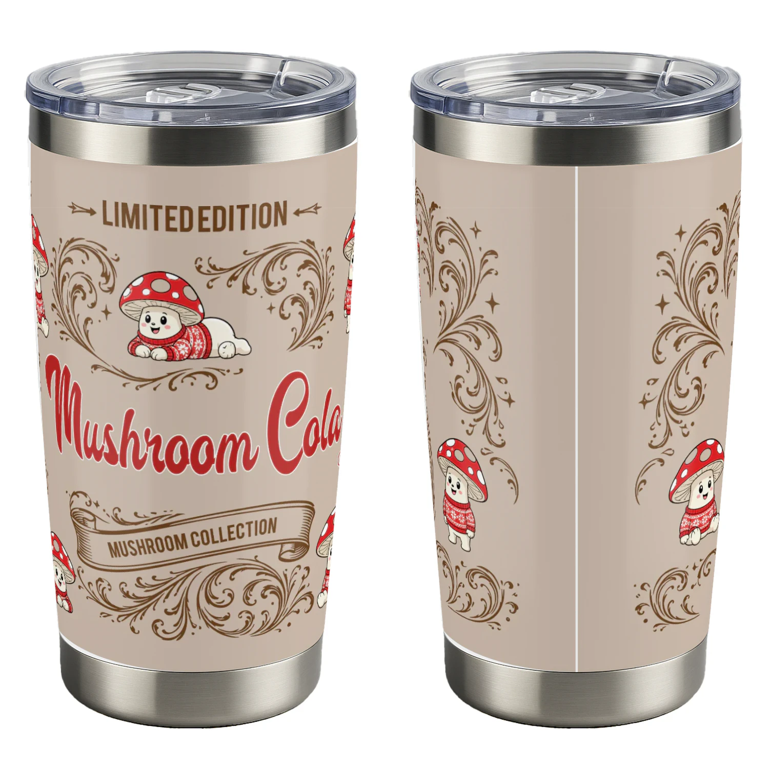 Mushroom  Cola Tumbler-01
