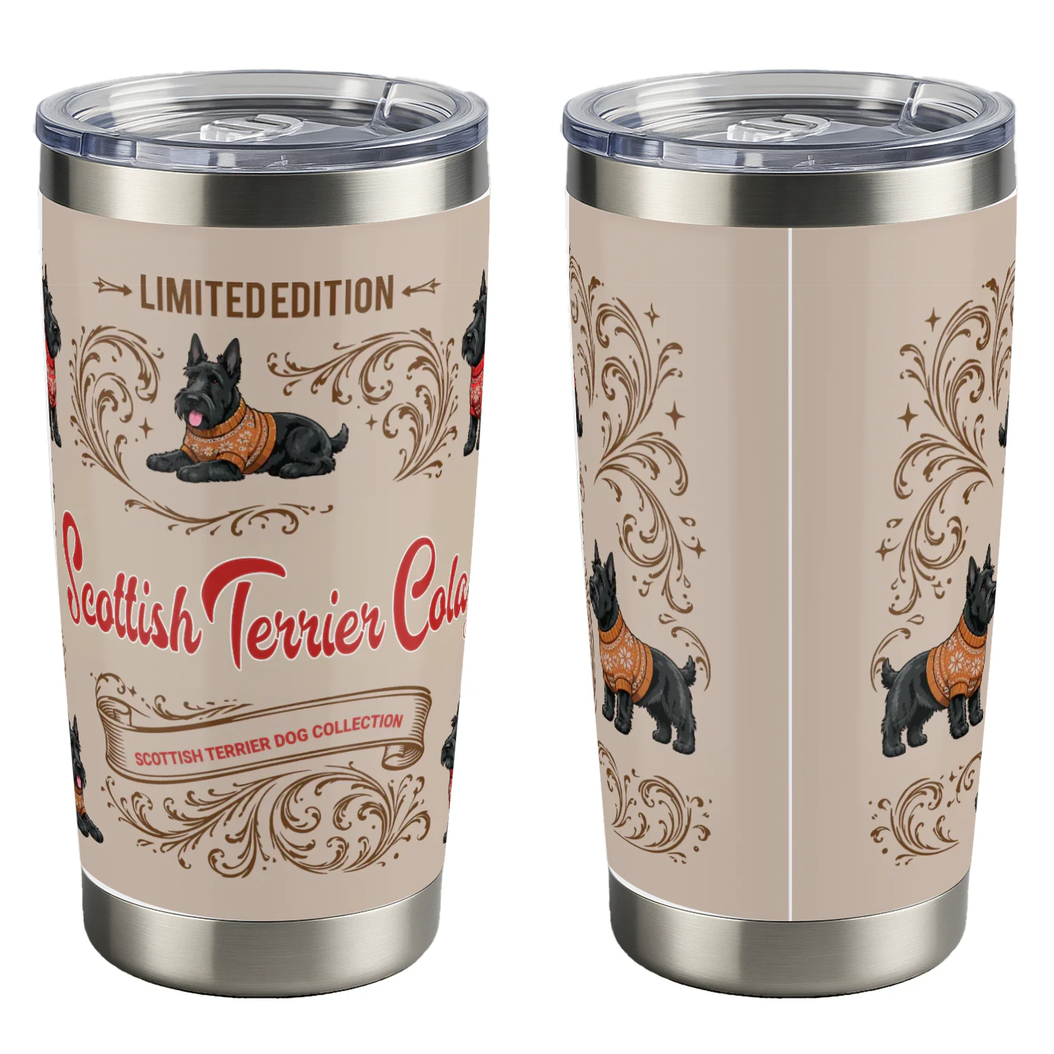 Scottish Terrier -Cola Tumbler-01