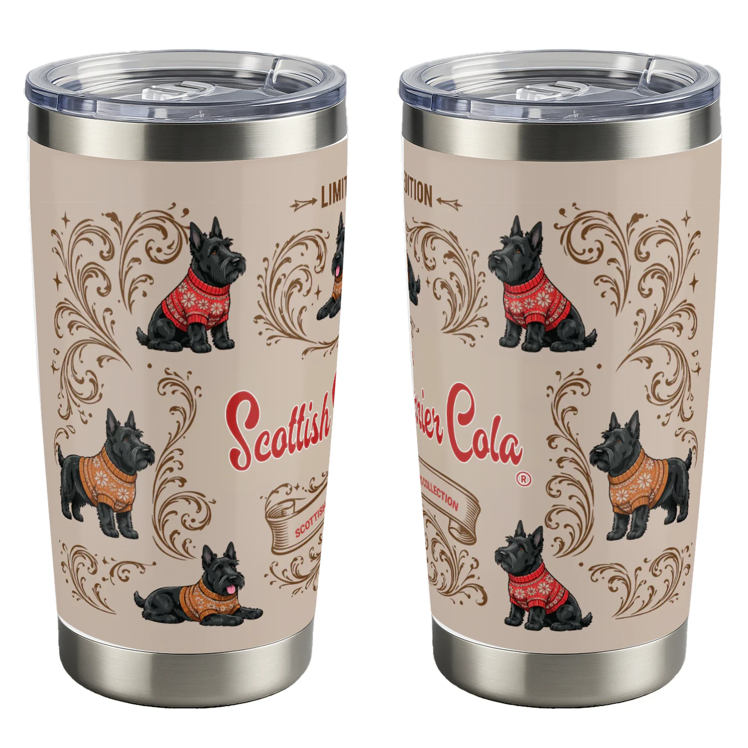 Scottish Terrier -Cola Tumbler-01