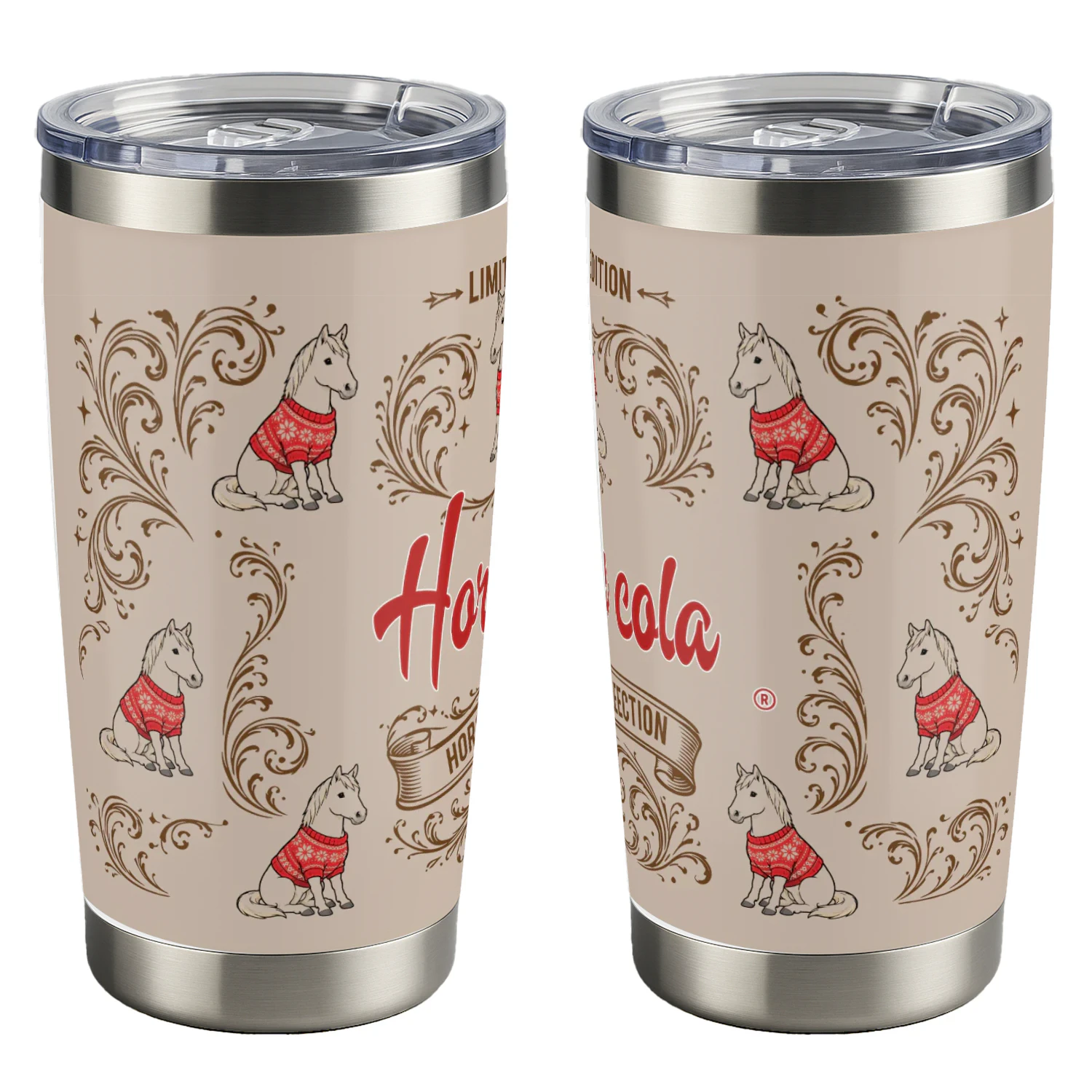 Horse -Cola Tumbler-01