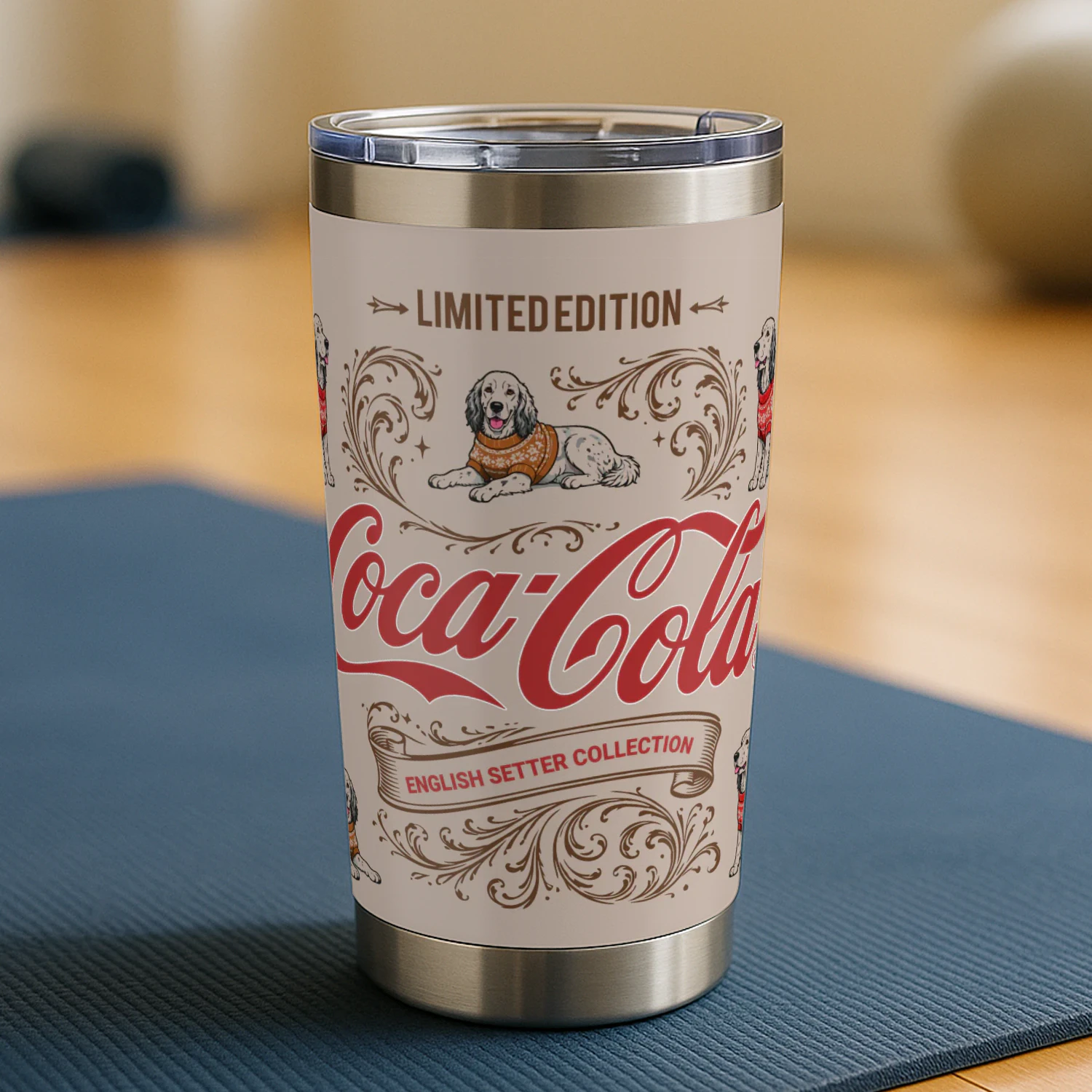 English Setter Coca-Cola Tumbler
