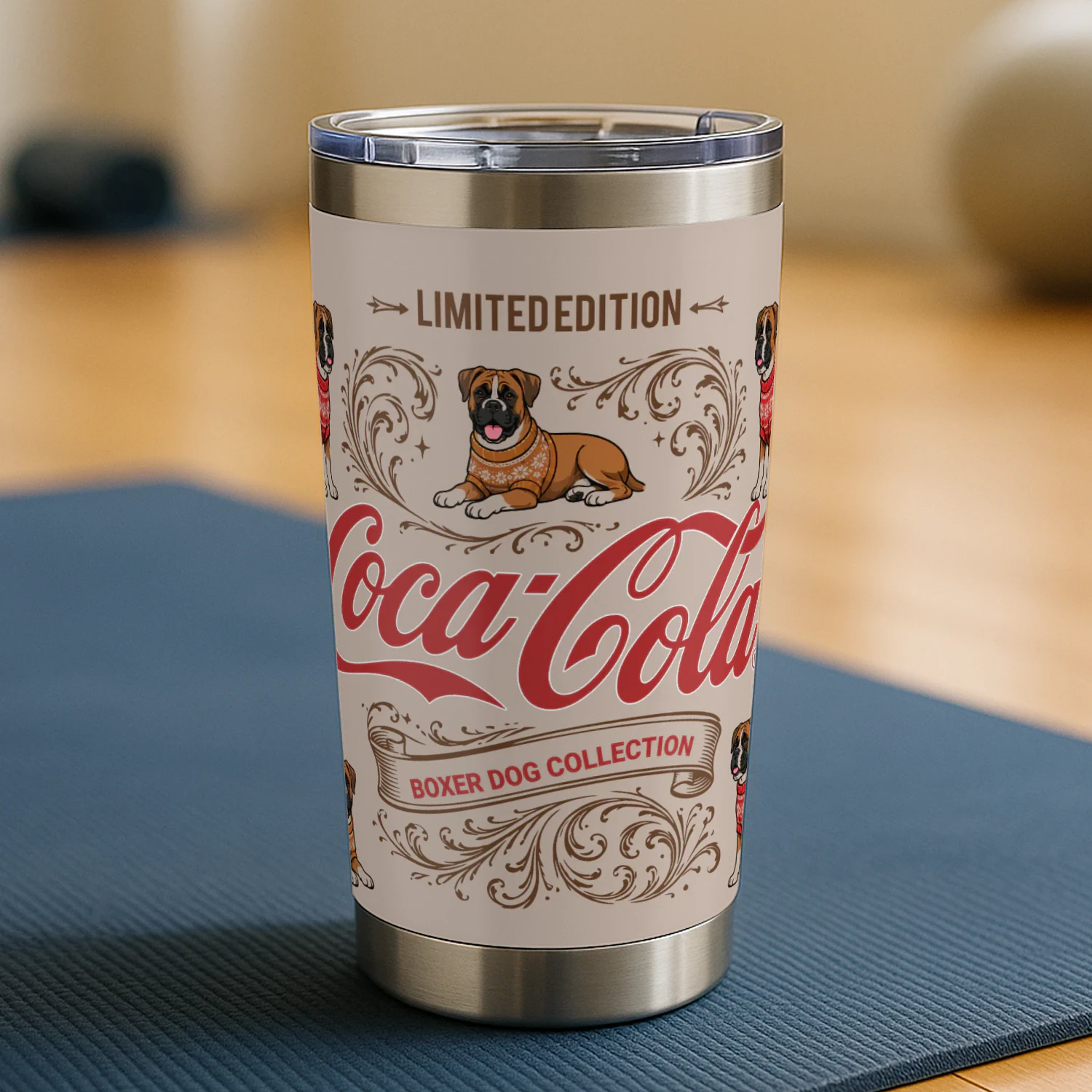Boxer Dog Coca-Cola Tumbler