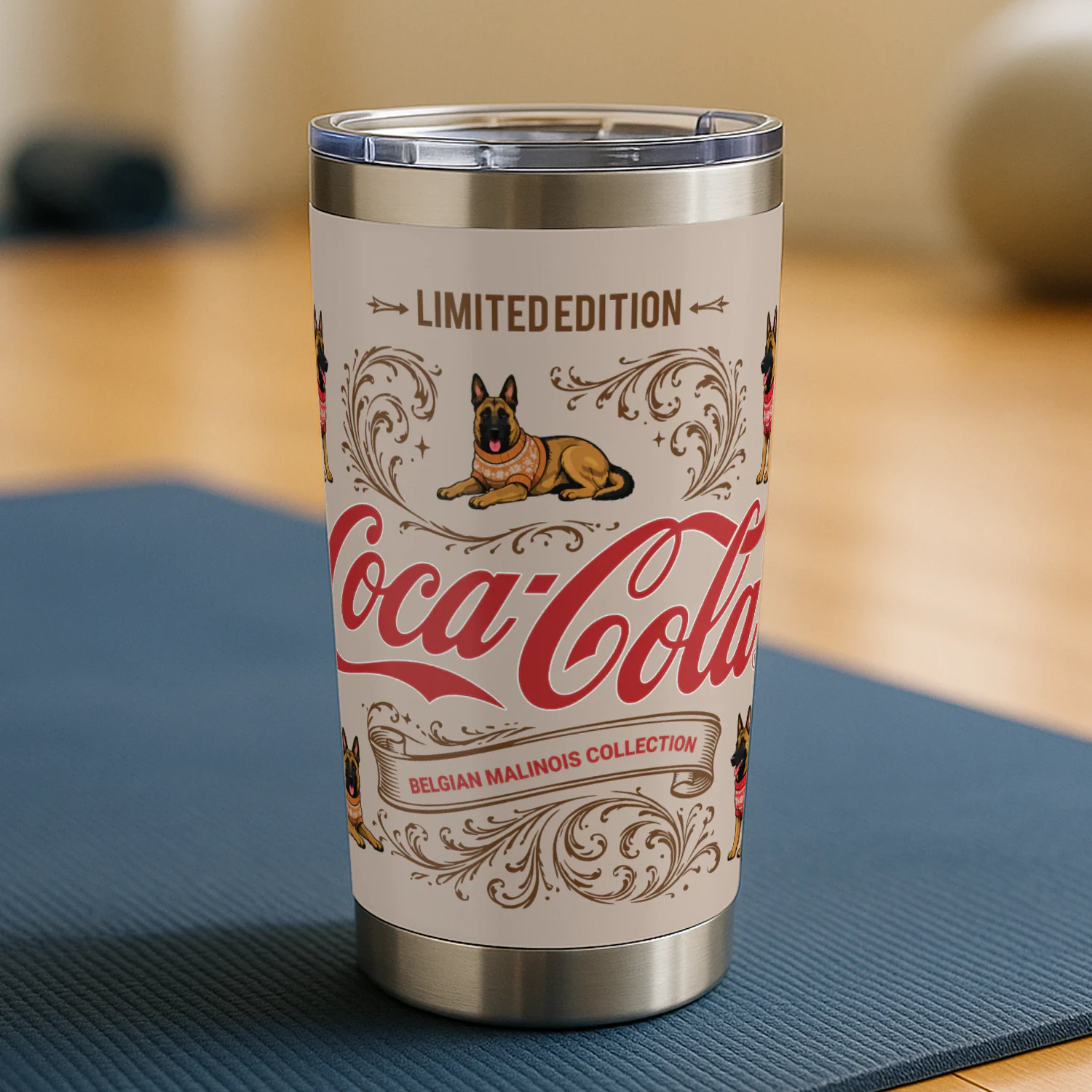 Belgian Malinois Coca-Cola Tumbler
