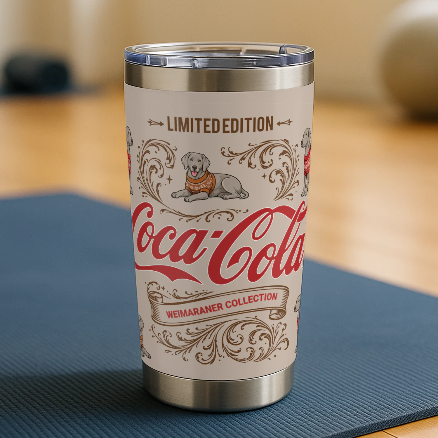 Weimaraner Coca-Cola Tumbler